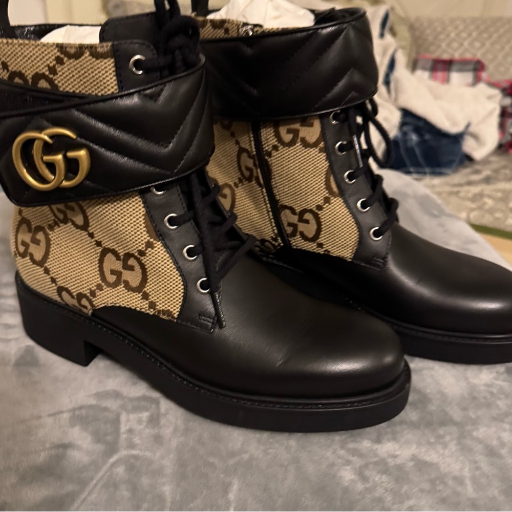 GUCCI Monogram boots new with box